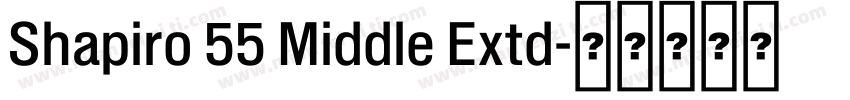 Shapiro 55 Middle Extd字体转换